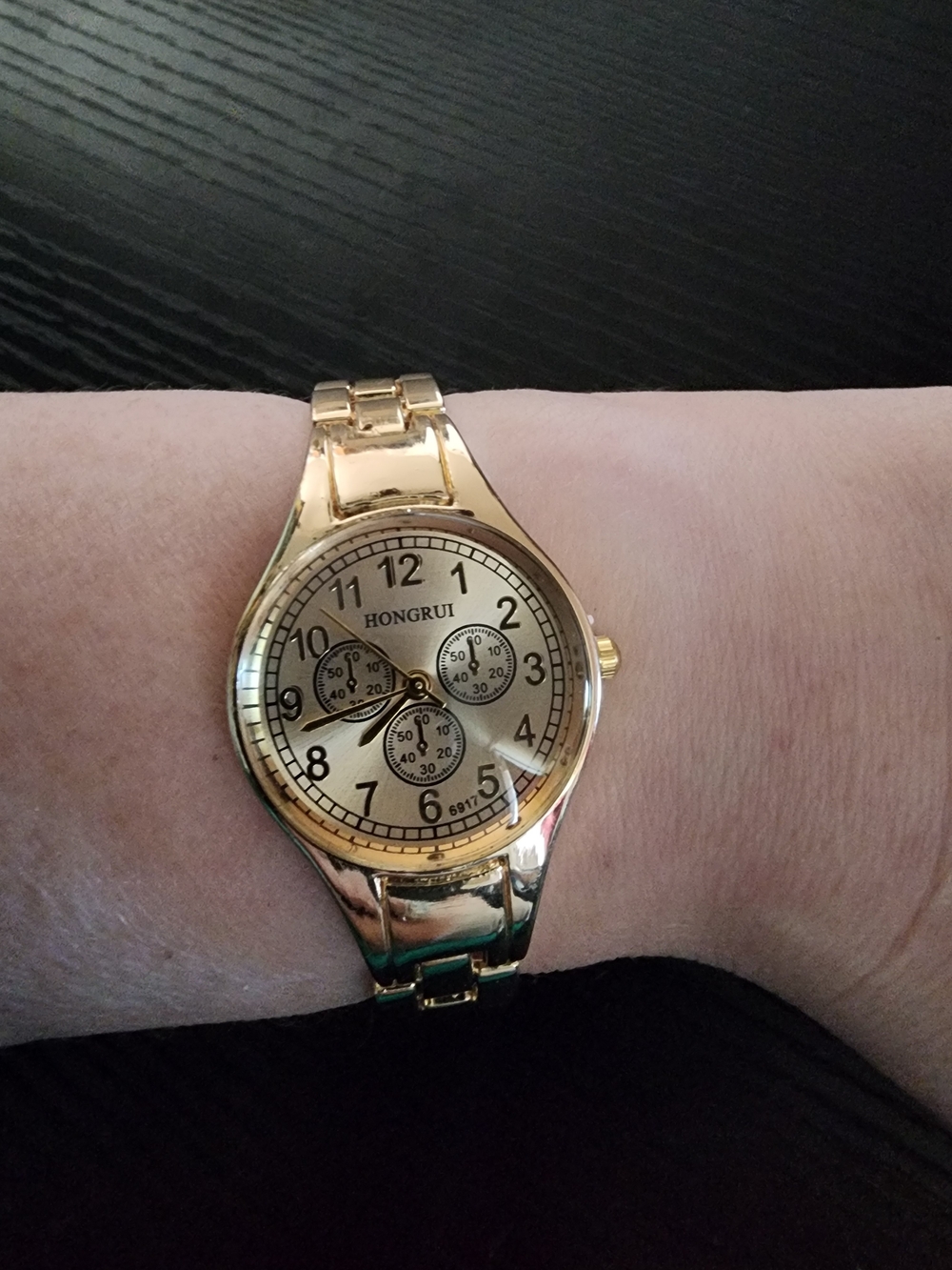 Women's Gold-Tone Analog Bracelet Watch